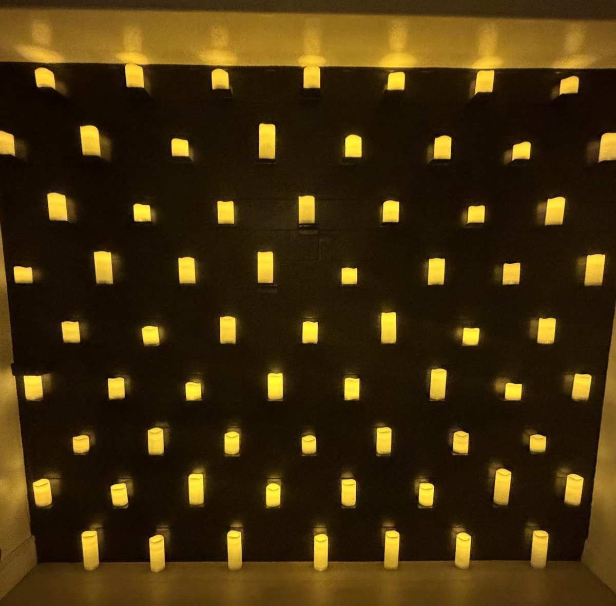 The candle wall